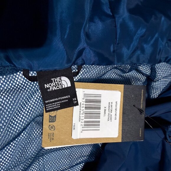 The North Face Antora Jacket Women XS Midnight Petrol NF0A7QEU Rain Shell - Picture 11 of 14